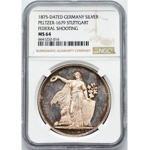 Germany, Medal 1875, Shooting in Stuttgart