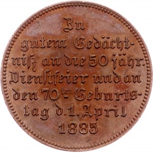 Otto von Bismarck, Medaille 1885