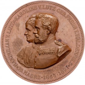 Karoline and Maximilian von Lutz, Medal 1891, A. Börsch