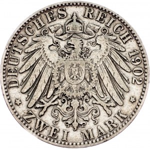 Free Hanseatic city of Hamburg, 2 Mark 1902, J