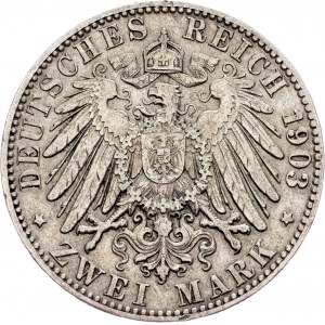 Freie Hansestadt Hamburg, 2 Mark 1903, J