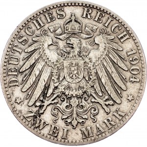 Freie Hansestadt Hamburg, 2 Mark 1904, J