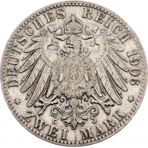 Freie Hansestadt Hamburg, 2 Mark 1906, J