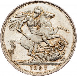 Great Britain, 1 Crown 1887