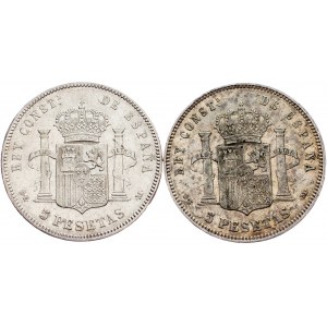 Alfonso XII., 5 Pesetas 1878, DEM