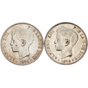 Alfonso XIII, 5 Peseten 1898, SGV