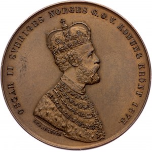 Sweden, Medal 1873, Ahlborn Lea