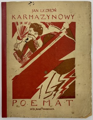 Lechoń Jan- Karmínová báseň [Zofia Stryjeńska][iniciály autora].