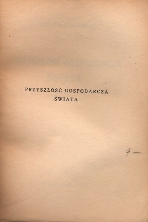 Rybarski Roman- Przyszłość gospodarcza świata [Varsovie 1932](bel état)