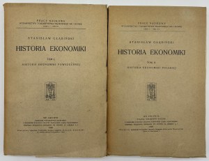 Glabinski Stanislaw- Historia ekonomiki (vol. I-II, completo)[raro nel set].