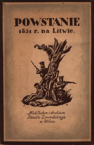 Mościcki Henryk- The 1831 Uprising in Lithuania [from the bookplate of Marian Brandys][cover by Jerzy Hoppen].