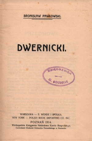 Pawłowski Bronisław- Dwernicki (Opis vojenskej účasti generála Dwernického v novembrovom povstaní)