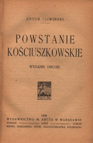 Śliwiński Artur - Powstanie kościuszkowskie [1920].