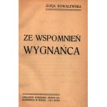 Kowalewska Zofja- Ze wspomnień wyganańca [Vilnius 1911].