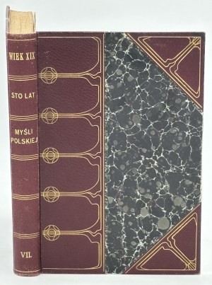 Le XIXe siècle. Cent ans de pensée polonaise. Vies, résumés, exceptions. Sous la direction de Ignacy Chrzanowski, Henryk Gallego, Stanisław Krzemiński. Volume VII Extraits 798-880.