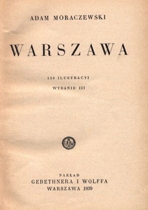 Moraczewski Adam- Varsovie [Varsovie 1939].
