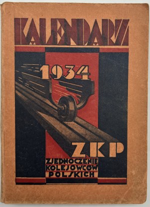 Kalendář Odborového svazu polských železničářů na rok 1934