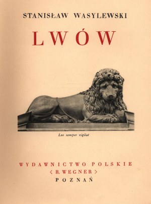 Wasylewski Stanislaw- Lviv [Poznan 1931].