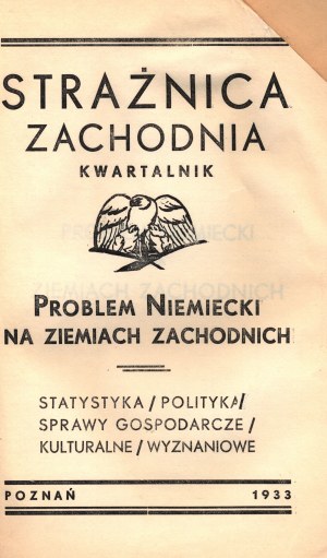 Problem niemiecki na ziemiach zachodnich (Zeszyt specjalny kwartalnika 