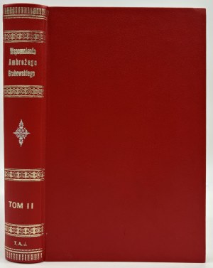 Memorie di Ambroży Grabowski [vol.II] [Cracovia 1909].