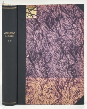 Volumina Legum. Vol. VIII (early Stanislaw Augustus)(vol. VII incomplete) [St. Petersburg 1860].