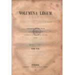 Volumina Legum. Tom VIII (wczesny Stanisław August)(t.VII niepełny) [Petersburg 1860]