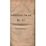 Journal des lois. No. 47-50. vol. 12 [Varsovie ca. 1836](demi-cuir)