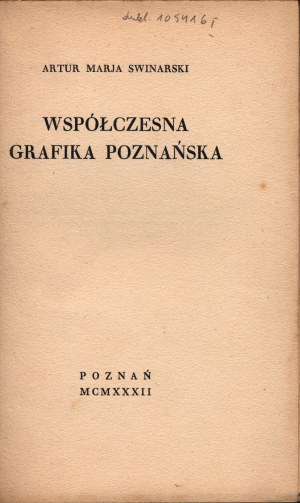 Současná poznaňská grafika [1932][katalog výstavy].