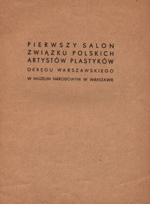 (Exhibition catalog) First Salon of the Warsaw District ZPAP