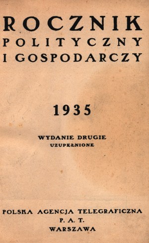 Political and Economic Yearbook 1935 [Warsaw 1935].