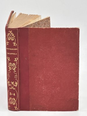 Lelewel Joachim- Wykład dziejów powszechnych.(piękny półskórek z epoki)[Wrocław 1850,vol.III-IV].