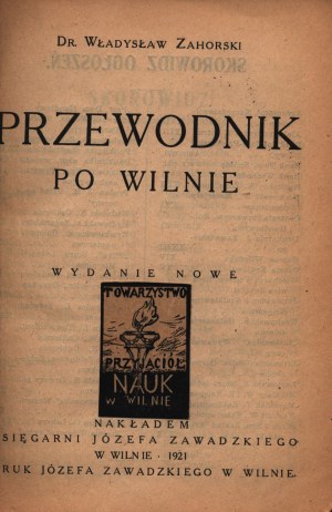 Zahorski Wladyslaw- Führer durch Vilnius [Vilnius 1921].