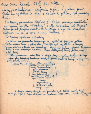 Tagebuch von Edward Stachura 27.VII.1974-1.XII.1974 [Faksimile].