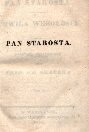 Skarbek Frederick- Mr. Starosta, Moments of Merriment [vol.I-II][novels and humorous writings].