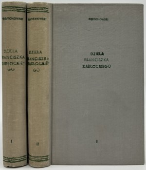 Diela Franciszka Zablockého vydané F.S.Dmochowským (Fircyk w zalotach) [zväzky I-II][Varšava 1829].