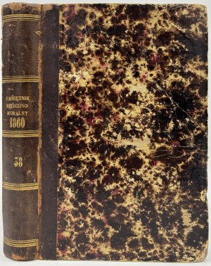 (półskórek z epoki) Pamiętnik religijno-moralny. Czasopismo ku zbudowaniu i pożytkowi tak duchownych jak i świeckich osób [Tom.V, 1860]