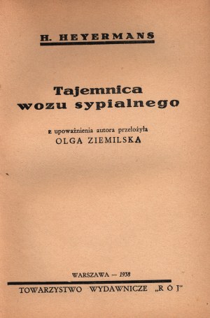 Heijermans Herman- Le mystère du wagon-lit [montage photographique de Zbigniew Jurkowski].