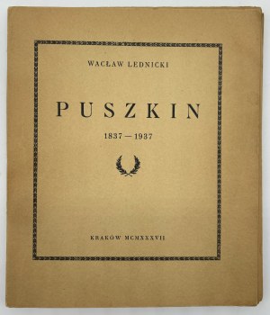 Lednicki Waclaw-Pouchkine [Cracovie 1937].