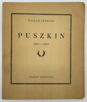 Lednicki Waclaw- Pushkin [Krakov 1937].