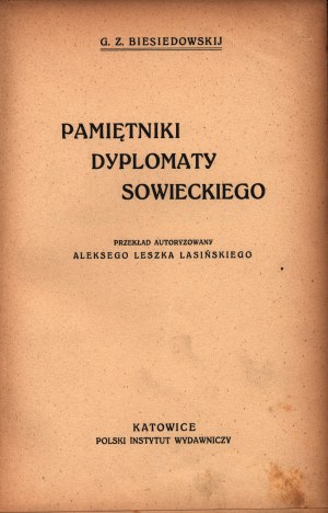 Biesedovskiy Grigory Z. - Spomienky sovietskeho diplomata (Sovietska diplomacia 1920-1926)