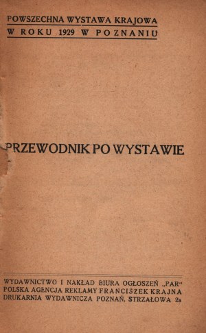 Guide de l'exposition générale nationale [Poznań 1929].