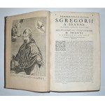 GREGORY I, Papst - Sancti Gregorii Magni papae primi Opera. Sixti V. pont. max. iussu, emendata, aucta...
