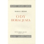 HORATIUS Flaccus, Quintus - Horáciove odysey / [preklad] Marián Hemar. London 1971, Oficyna Poetów i Malarzy ...