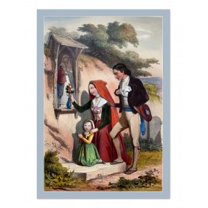 Lithograph, 19th century, Pyrenees