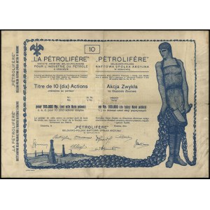 Polska, blankiet akcji na okaziciela na 100.000 marek polskich, (1923), Kraków