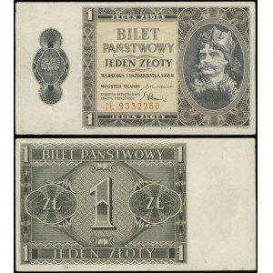 Polska, 1 złoty, 1.10.1938