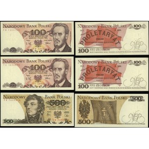 Polska, zestaw 6 banknotów, 1982-1988