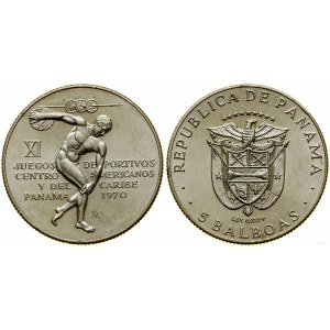Panama, 5 balboa, 1970
