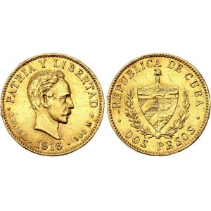 Cuba 2 Pesos 1916