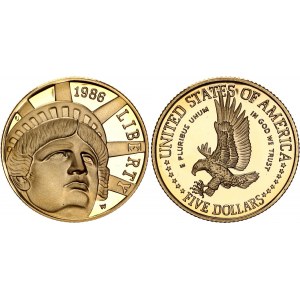 United States 5 Dollars 1986 W